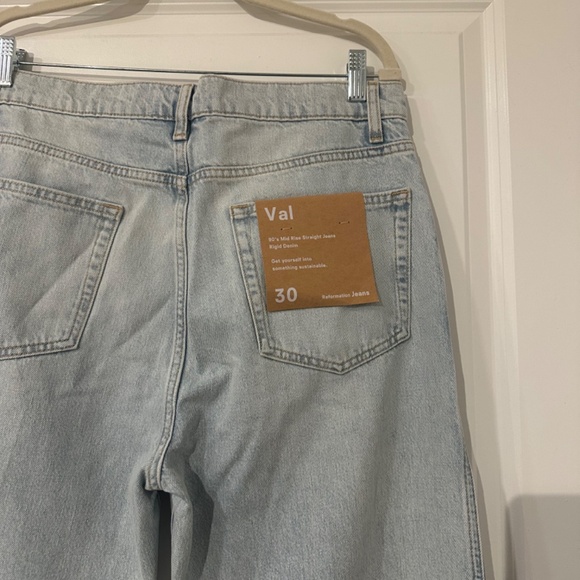 Reformation Val 90's Mid-Rise Straight Jeans - Picture 6 of 6